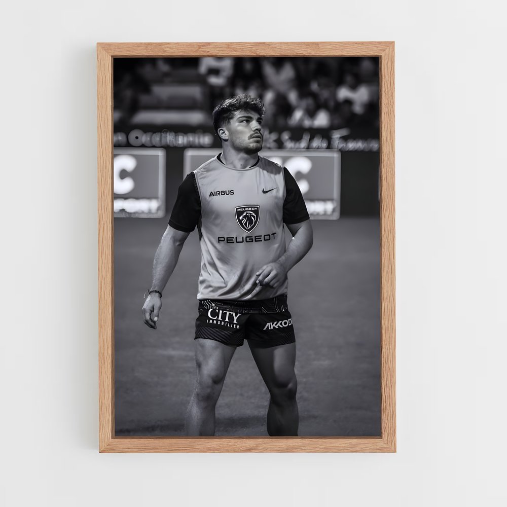 Poster Antoine en Action – affiche Rugby (vue 4)
